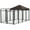 Black#5, variant on Pet Playpen Dog Kennel Outdoor for Large and Medium Dogs, 9.3' x 4.6' x 5.2',Guinea Pig Cage