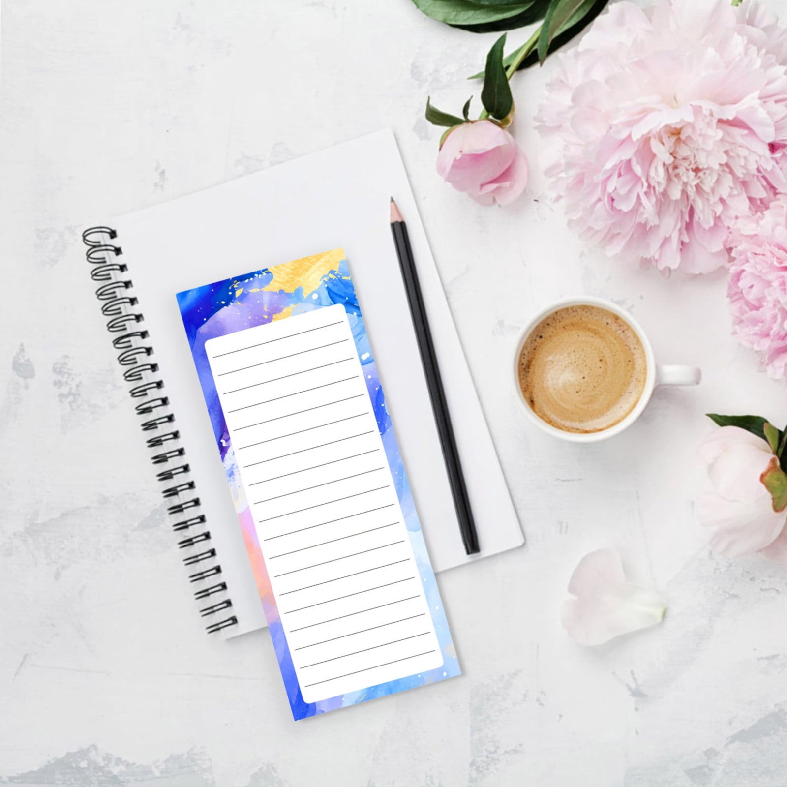 Tearable Rubber Head Notepad Horizontal Lined Paper for Daily Plans, Time Management, and Memos