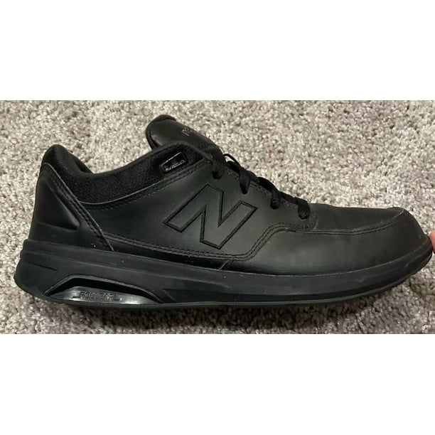 New Balance Mens Size 9.5 D 813 Lace-Up Walking Shoes, Black/Black MW813BK