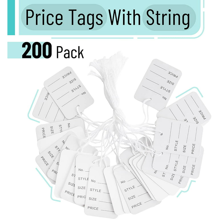 Mr. Pen- Price Tags with String, 200 Pack, Price Tags, Tags, Tags with  String, Hang Tags, Coupons for Clothing, String Tags, Paper Tags with  Strings, Sale Tags, Clothes Tags, Pricing Tags, Sales