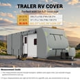 thumbnail image 6 of Ataucjin Upgraded Travel Trailer Cover 24-27FT,7 Layers top RV Travel Trailer Cover Fits Motorhome,Horse Trailer Cover Extra Windproof Straps&Waterproof Snowproof Camper Cover, 6 of 6