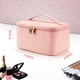 thumbnail image 3 of Bolsa de maquillaje OCHEAL, organizador de viaje, color rosa, de piel impermeable, 3 of 7