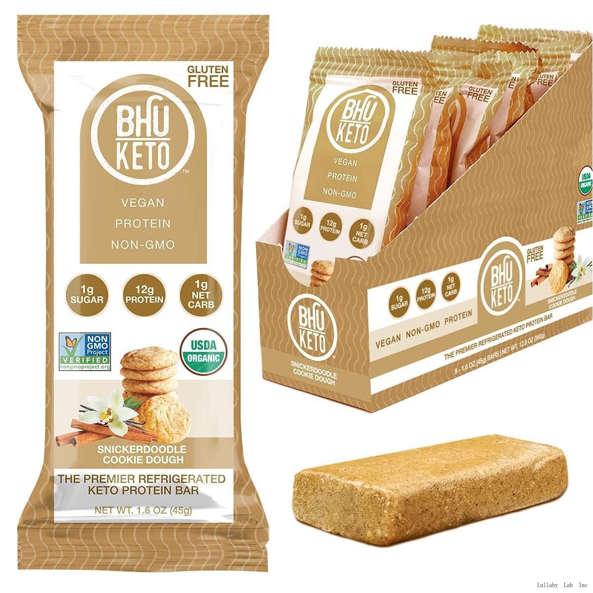 BHU Cookie Dough Keto Protein Bars, Snickerdoodle, Ultra Creamy