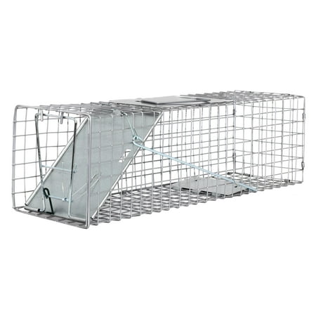 Pack of 2 Medium One Door Catch Release Heavy Duty Cage Live Animal Trap for Cats, Rats, Raccons, Rabbits, Skunks, Squirrels, and Other Similar Sized Animals,