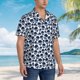 thumbnail image 3 of Fotbe black Skull white Camisa Hawaiana para Hombre Unisex – Camisa Casual de Verano con Botones de Manga Corta de Algodón y Lino,Small, 3 of 7