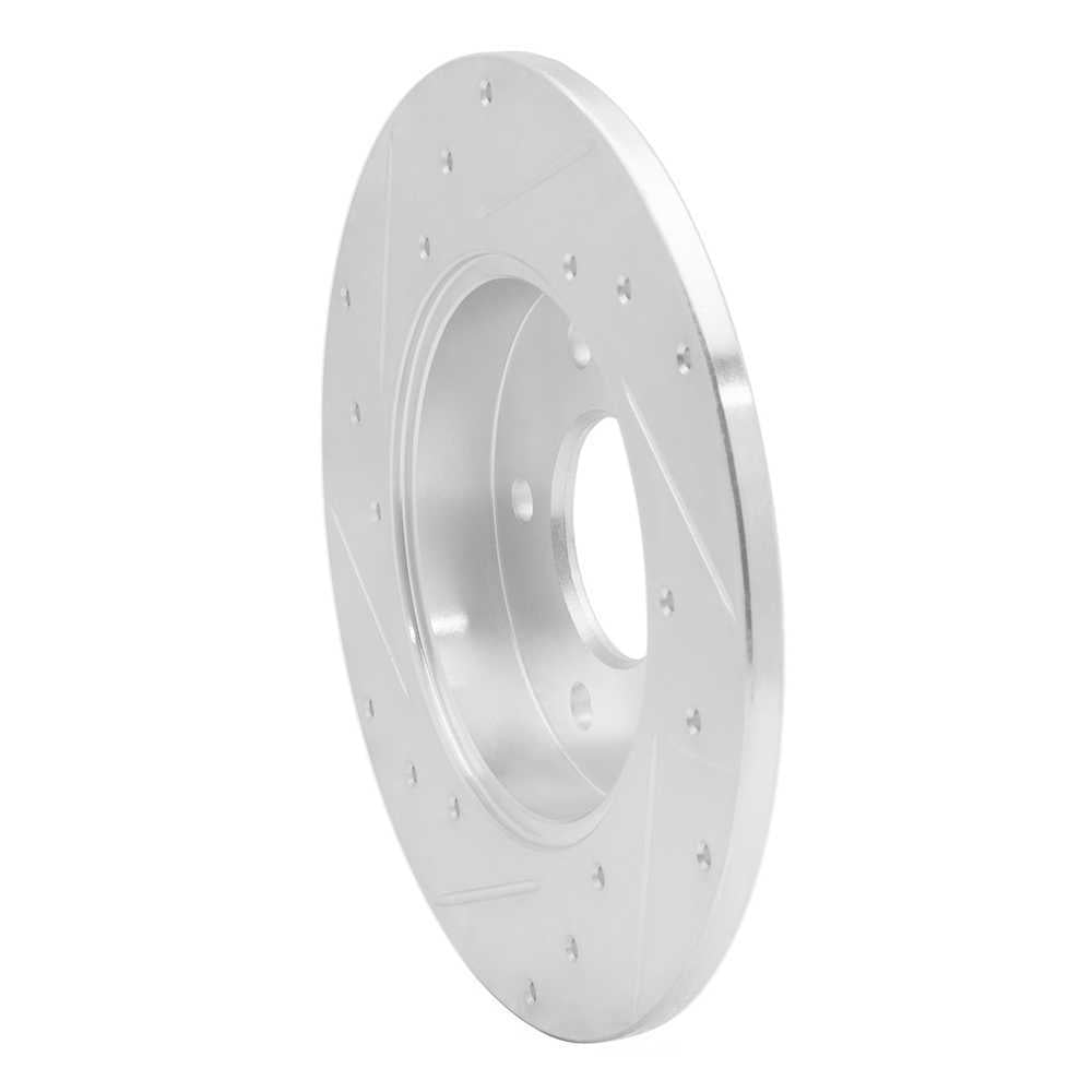 Dynamic Friction Company 631-52010R DFC Brake Rotor - Drilled And Slotted - Silver