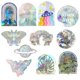 thumbnail image 4 of Pegatinas de ventana de arcoíris 3Dpegatinas de cristal reflectante de mariposa estrella para el hogar (7) Ndcxsfigh Nuevos Originales, 4 of 9