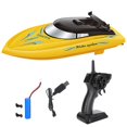 thumbnail image 1 of 20242.4G Barco de control remoto a prueba de agua Barco RC de alta velocidad Lancha rápida Modelo de juguete para niños Amarillo, 1 of 3