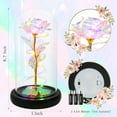 thumbnail image 3 of Christmas Rose Gifts for Women Christmas Flower Gifts for Her Gifts for Women Birthday Xmas Gift for Mom,Colorful Rainbow Light Up Rose in A Glass Dome,Women Gifts for Her,Mom,Valentines,Anniversary, 3 of 15