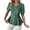 Deep Green, variant on Women Business Casual Tops Puff Sleeve Peplum Work Shirts V Neck Dressy Office Wear