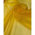 thumbnail image 3 of Sheer Organza Fabric by the Yard for Sewing Fashion Wedding Dress DIY Event Decorations, 60’’ Wide Sparkle Silky Crystal Organza Fabric (Yellow, 10 Yard), 3 of 5