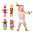 thumbnail image 4 of Baby Rattles Toys for 0-12 Month, Infant Girl Boy Toys for Babies 3-6 Months, Newborn Hand & Foot Toys for 0 to 9 Months, Baby Shower Gifts Set with Wrist Rattle Socks, 4 of 7