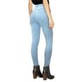 thumbnail image 2 of Hybrid & Company Super Comfy High-Waisted Stretch Women 5 Button Jeans, 2 of 3