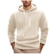 thumbnail image 1 of Sudadera con capucha para hombre, informal, lisa, gruesa, con cordón elástico, cierre de manga larga, blusa con capucha, blusa de poliéster para hombre, 1 of 8