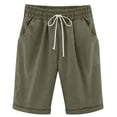 thumbnail image 5 of Lmueinov Women's Casual Sweat Shorts, High Waisted Drawstring Bermuda Shorts with Pockets, Lightweight Athletic Summer Lounge, 5 of 6