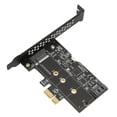 thumbnail image 4 of Tarjeta De Expansión M2 NGFF, Transmisión Estable De 6 Gbps PCIE De Alta Velocidad A Tarjeta De Expansión SATA Tarjeta Vertical Para Computadora ANGGREK Tarjeta vertical M2 SATA, 4 of 8