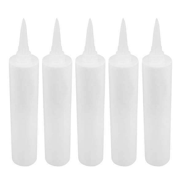 BEADCEST Empty Refillable Caulking Tubes White Plastic for Home Renovation
