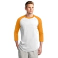 thumbnail image 1 of Sport-Tek ®  Colorblock Raglan Jersey.  T200 6Xl White/ Gold, 1 of 1