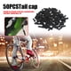 thumbnail image 4 of Bicicleta 50 Uds tapas de extremo Ndcxsfigh de Cable de puntas de Cable de palanca de cambios de freno de aleación de aluminio (negro), 4 of 7