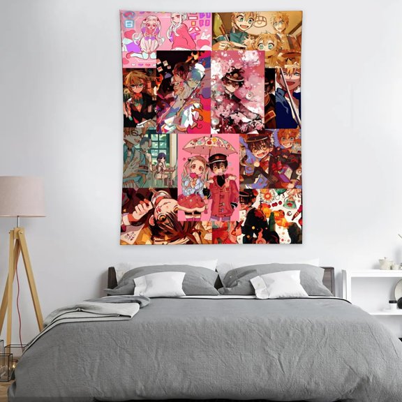 Toilet-bound Hanako-kun Tapestry Wall Hanging Decor for Bedroom Wall Art Funny Home Decoration 30x40in