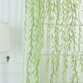 thumbnail image 4 of 1 Pc Willow Window Curtain Voile Tulle Room Salix Leaf Sheer Gauze Curtain Voile Panel Drapes Curtain for Living Room, Bedroom, Balcony(40x106in), 4 of 8