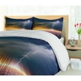 thumbnail image 5 of Ambesonne Landscape Duvet Cover Sets, Apocalyptic Sky View, 2-King, Orange and Blue, 5 of 7