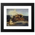 thumbnail image 2 of Eugène Delacroix 14x12 Black Modern Framed Museum Art Print Titled - Fantasy Arab (1833), 2 of 5