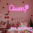 thumbnail image 2 of UPONRAY Single-line Custom Neon Signs with Lollipop, Customizable USB-Powered & Dimmable LED Neon Light, Stylish Wall Decor as Gifts for Family, Lover, Friend, Green, 5 inch, 2 of 8