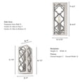 thumbnail image 6 of Hunter - Gablecrest 1-light Distressed White, Small Sconce Light, Dimmable, Transitional Style, for Bedrooms, Dining, Living Rooms - 19376, 6 of 7