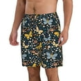 thumbnail image 2 of Balery Flowers Butterfly Traje de Baño Estilo Hawaiano para Hombre, Shorts de Secado Rápido con Bolsillos-Medium, 2 of 6