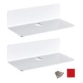thumbnail image 1 of Wosthever Soporte para altavoz de 2 piezas, Material acrílico, práctico soporte de suspensión de pared multifuncional para cámara para casa, blanco, 1 of 6