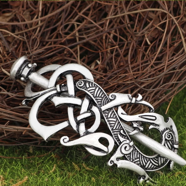 unbranded 2Ud Clips Para El De Estilo Retro En Metal Plateado Decorativos Para Uso Diario