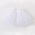 thumbnail image 3 of Tutu Skirts for Women Girls Adult Elastic 3 Layered Tulle Tutu Skirt with Sequin Stars Retro 80's Bubble Skirt White, 3 of 7