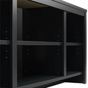 Mainstays Parsons TV Stand for TVs up to 50, Black Oak Finish