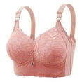 thumbnail image 1 of Abcnature Women Daily Comfort Bras Elderly Bras without Steel Rings Plus Size Underwear Front Button Style Bras, 1 of 2