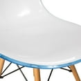 thumbnail image 6 of LeisureMod Dover Molded Side Chair Set of 2 (White Blue), 6 of 7