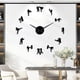 thumbnail image 4 of Reloj de pared grande DIY con espejo adhesivo sin marco, silencioso, decorativo, karate y taekwondo. negro 27 pulgadas, 4 of 5
