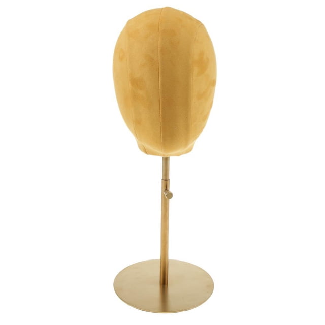 Qarigey Cabeza de maniquí de corcho de gamuza, gorra, soporte para peluca, soporte de exhibición, negro Ropa, zapatos y accesorios Miscelánea Jengibre