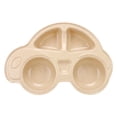 thumbnail image 2 of Oleegame 1PC Stainless Steel Cutlery Set Cartoon Car Shape Plate Environmentally Separated Kids Dinnerware Tableware Tray Beige, 2 of 2