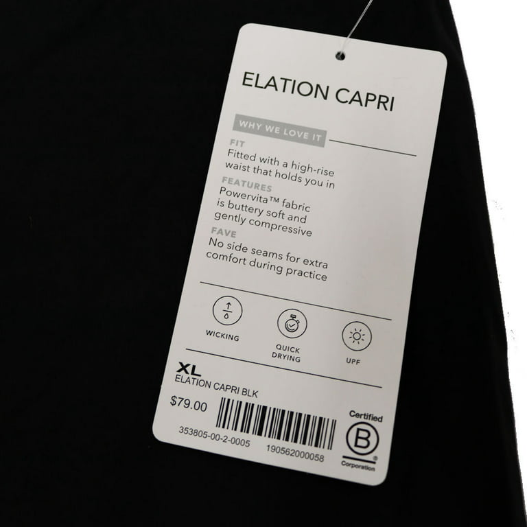Athleta Women's Elation Capri in Black - XL