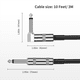 thumbnail image 2 of Cable de Guitarra de 10 Pies, Cable de Amplificador de Bajo para Instrumento Eléctrico, Cable de Instrumento de Audio para Mandolina Eléctrica, 2 of 5