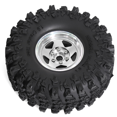thumbnail image 2 of 4Pcs 1.9 Inch Metal Tire Wheels with 118mm OD Tires for Axial Silver, 2 of 6