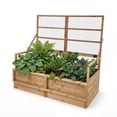 thumbnail image 3 of Outdoor Living Today Raised Garden Bed with Mini Greenhouse Western Red Cedar 6x3 1-Pack, 3 of 11