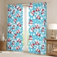 thumbnail image 2 of Castle Fairy Kids Children Cartoon Snowman Blackout Curtains Set of 2 (52x84 Each),Merry Christmas Window Curtains,Polka Dots Curtains and Drapes,Breathable Home Decor, 2 of 6