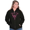 thumbnail image 5 of Celebrate Life Breast Cancer Support Zip Hoodie Sweatshirt Women Brisco Brands X, 5 of 6