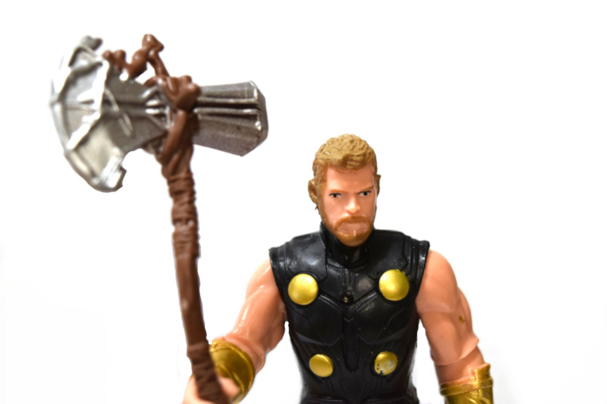 Thor Action Figure God of War Gold Bracelet Buttons Superhero TOY
