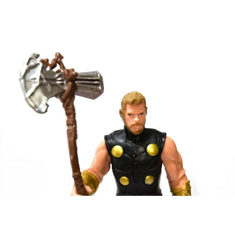 Thor Action Figure God of War Gold Bracelet Buttons Superhero TOY GT