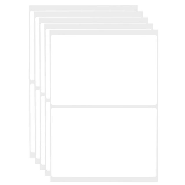 120 hojas de etiquetas blancas de 3 x 2 pulgadas para codificación de suministros de oficina