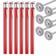thumbnail image 1 of 6-Pack Stainless Steel Thermometers with 5" Stem & 1" Dial for Kitchen, Milk Frothing, and Food Use, 1 of 5