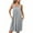 Gray, variant on ZKCCNUK Womens Nightgown Women Print with Pockets Sleep Shirts Sleeveless Sleepwear Pleated Front Nightshirt Round Neck Nightdress S-2XL